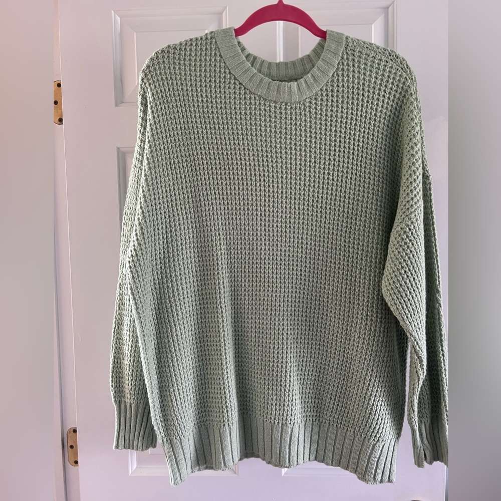 American eagle oversized lime green sweater